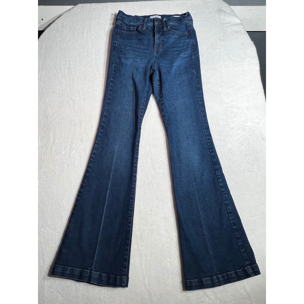 Sofia Jeans by Sofia Vergara Melisa High Rise Flare Dark Wash Denim Blue Size 2